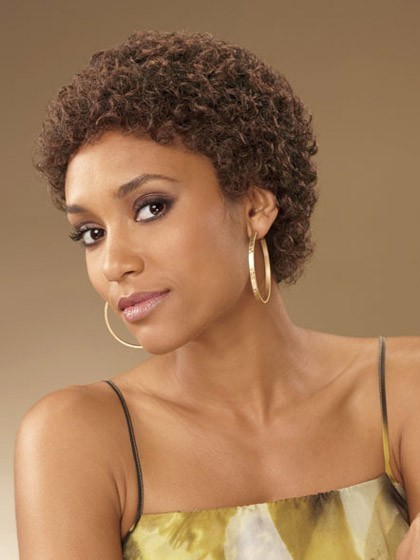 Classic Curly Short Capless African American Wig, African American Wigs
