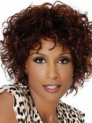 Curly Medium Length Synthetic Capless Wig