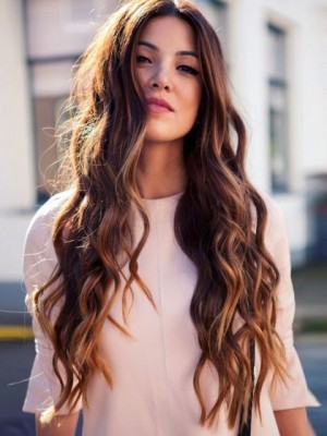 Comfortable Lace Front Remy Human Hair Wavy Wig
