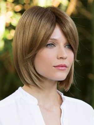 Seductive Straight Chin Length Capless Synthetic Wig